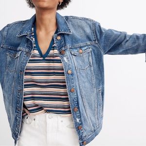 Classic oversized Madewell denim jacket NEW